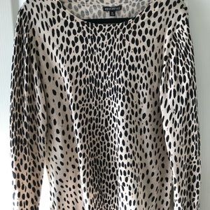 J Crew Mercantile Leopard Teddie Sweater